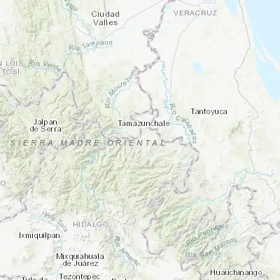Map showing location of San Felipe Orizatlán (21.171090, -98.607440)
