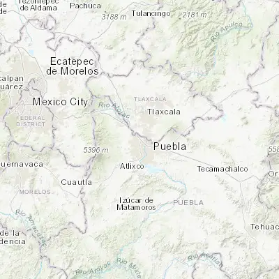 Map showing location of San Francisco Ocotlán (19.134110, -98.283450)