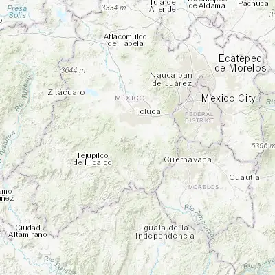 Map showing location of San Francisco Putla (19.127780, -99.635560)