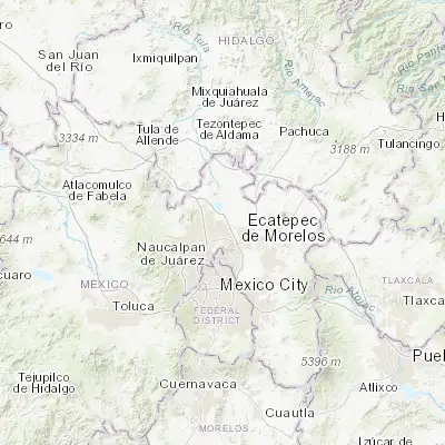 Map showing location of San Francisco Tenopalco (19.712590, -99.116160)