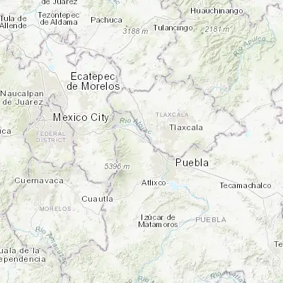 Map showing location of San Francisco Tepeyecac (19.248610, -98.438330)