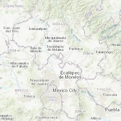 Map showing location of San Francisco Zacacalco (19.928750, -98.982790)