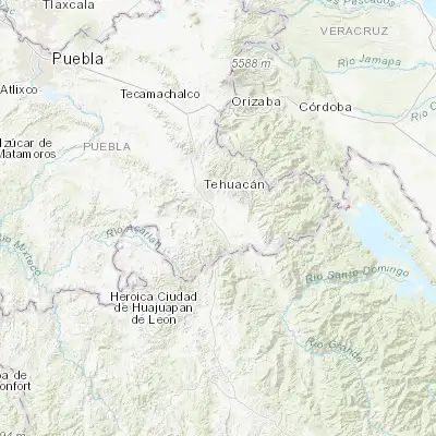 Map showing location of San Gabriel Chilac (18.325960, -97.346970)
