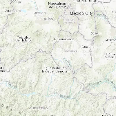 Map showing location of San Gabriel las Palmas (18.614170, -99.346940)