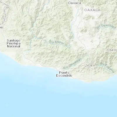 Map showing location of San Gabriel Mixtepec (16.095930, -97.082370)