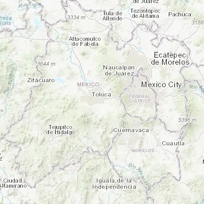 Map showing location of San Gaspar Tlahuelilpan (19.242900, -99.545680)