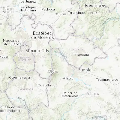 Map showing location of San Gregorio Aztotoacan (19.264440, -98.491940)