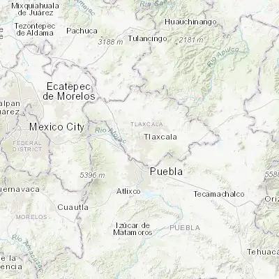 Map showing location of San Hipólito Chimalpa (19.319630, -98.250040)