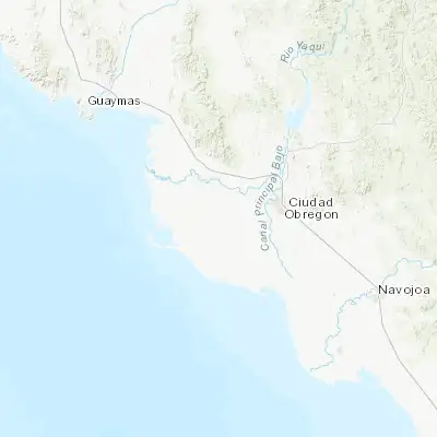 Map showing location of San Ignacio Río Muerto (27.416560, -110.245840)