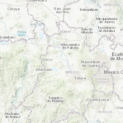 Map showing location of San Isidro Boxipe (19.601110, -99.890830)