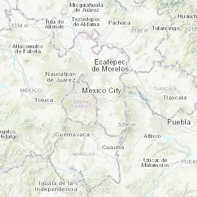 Map showing location of San Isidro (19.339720, -98.950560)