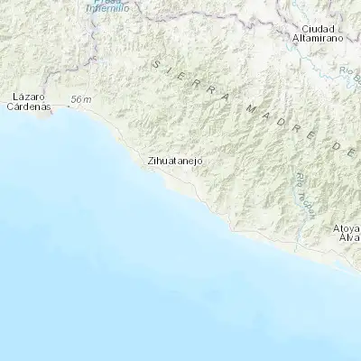 Map showing location of San Jeronimito (17.568180, -101.345620)