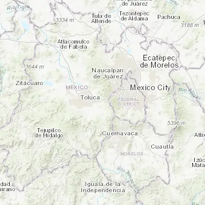 Map showing location of San Jerónimo Acazulco (19.265630, -99.416290)