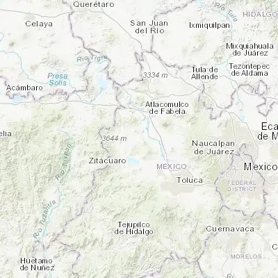 Map showing location of San Jerónimo Bonchete (19.631060, -99.949490)