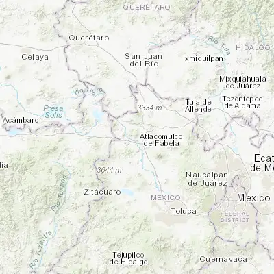 Map showing location of San Jerónimo de los Jarros (19.878610, -99.923330)