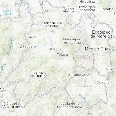 Map showing location of San Jorge Pueblo Nuevo (19.254170, -99.627780)