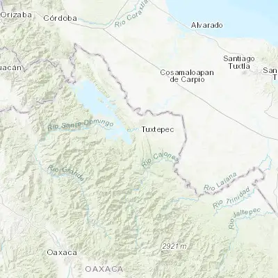 Map showing location of San José Chiltepec (17.947340, -96.169570)