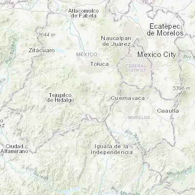 Map showing location of San José el Cuartel (18.959720, -99.577220)