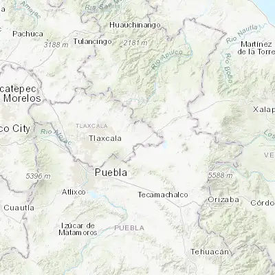 Map showing location of San José Xicohténcatl (19.354400, -97.830810)