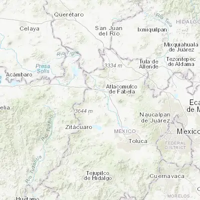 Map showing location of San Juan Coajomulco (19.753060, -99.968610)