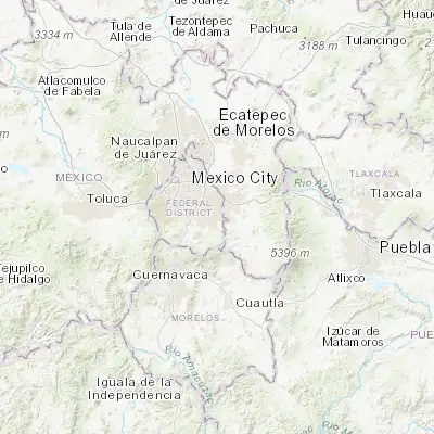 Map showing location of San Juan Ixtayopan (19.231870, -98.998670)