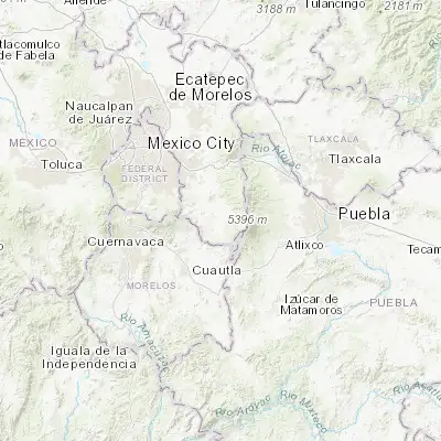 Map showing location of San Juan Tehuixtitlán (19.054280, -98.767180)