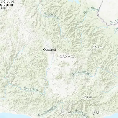 Map showing location of San Juan Teitipac (16.927990, -96.606190)