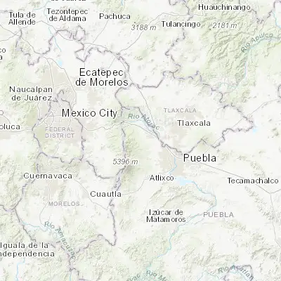 Map showing location of San Juan Tetla (19.215500, -98.504810)