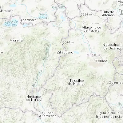 Map showing location of San Juan Xoconusco (19.311590, -100.259300)