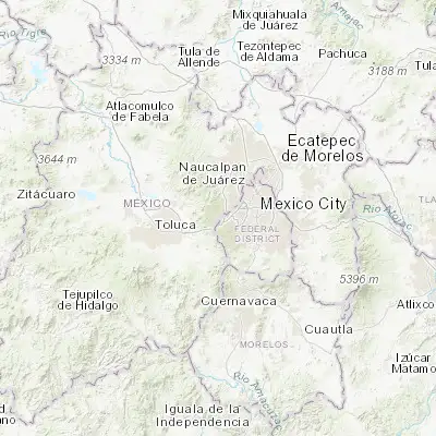 Map showing location of San Juan Yautepec (19.348870, -99.340450)
