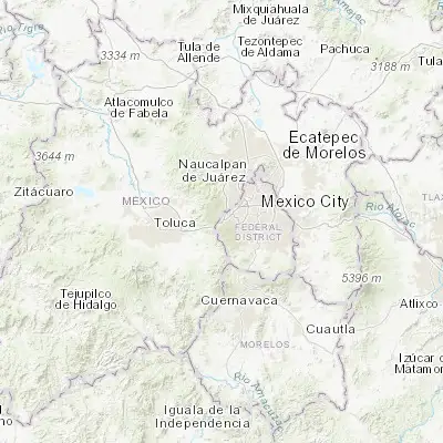 Map showing location of San Lorenzo Acopilco (19.330020, -99.327210)