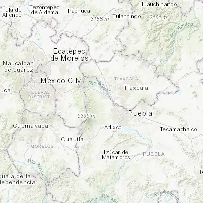 Map showing location of San Lorenzo Chiautzingo (19.204320, -98.467470)