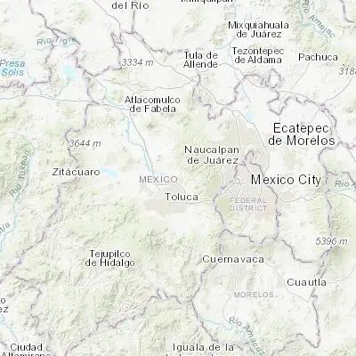 Map showing location of San Lorenzo Oyamel (19.433550, -99.577610)