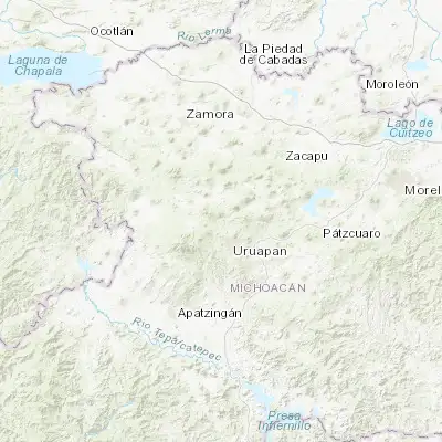 Map showing location of San Lorenzo (19.527710, -102.109340)