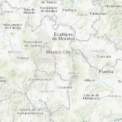 Map showing location of San Lucas Amalinalco (19.270460, -98.864030)