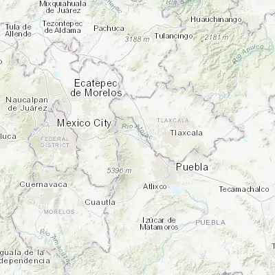 Map showing location of San Lucas el Grande (19.305830, -98.478330)