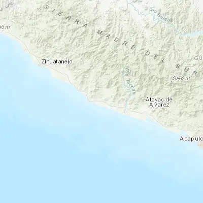 Map showing location of San Luis de La Loma (17.270000, -100.893690)