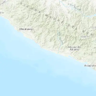 Map showing location of San Luis San Pedro (17.265140, -100.880930)