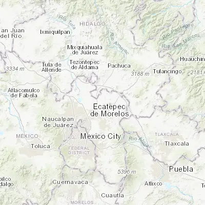 Map showing location of San Luis Tecuhautitlán (19.767360, -98.888680)