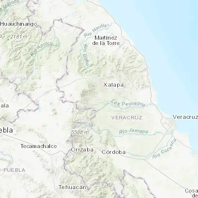 Map showing location of San Marcos de León (19.423770, -96.964420)