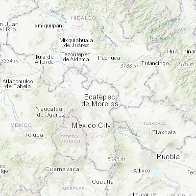 Map showing location of San Martín de las Pirámides (19.705820, -98.835540)