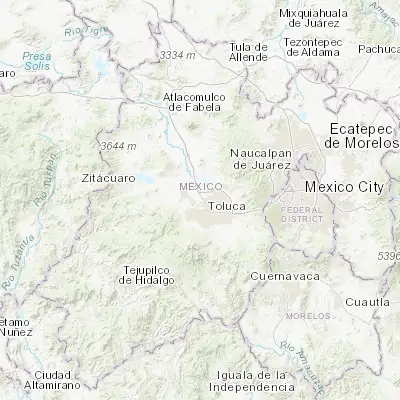 Map showing location of San Martín Toltepec (19.351940, -99.705830)