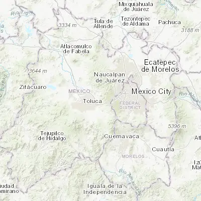Map showing location of San Mateo Atarasquíllo (19.323040, -99.461560)