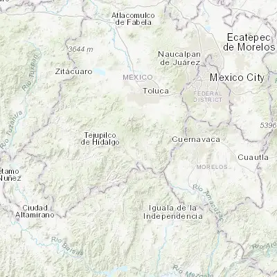Map showing location of San Mateo Coapexco (18.961630, -99.683460)