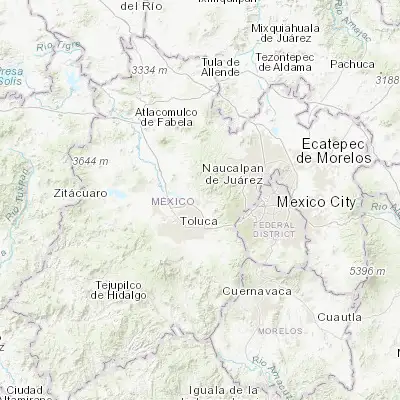 Map showing location of San Mateo Mozoquilpan (19.434140, -99.554660)