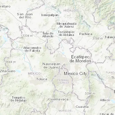 Map showing location of San Mateo Xoloc (19.706500, -99.248180)