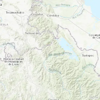 Map showing location of San Mateo Yoloxochitlán (18.143410, -96.868650)