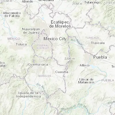 Map showing location of San Matías Cuijingo (19.084870, -98.853070)