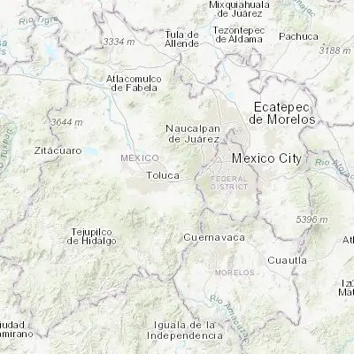 Map showing location of San Miguel Ameyalco (19.306810, -99.458800)