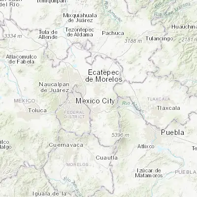 Map showing location of San Miguel Coatlinchán (19.449990, -98.872740)
